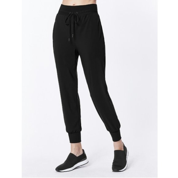 New Carbon38 Femme Moderne high rise elastic waist ankle crop jogger trouser - Picture 2 of 14